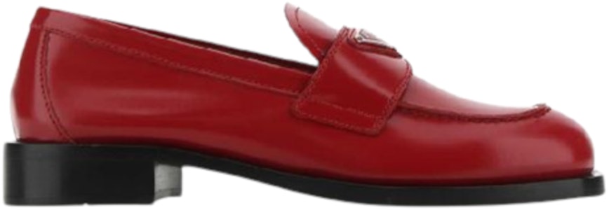 PRADA 女士紅色皮革樂福鞋 1D238M-055-F0D56 Buy PRADA 女士紅色皮革樂福鞋 1D238M-055-F0D56