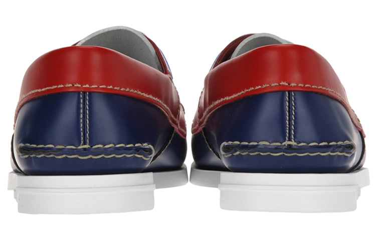 Prada Leather Loafers 'Red Blue' 圖 5