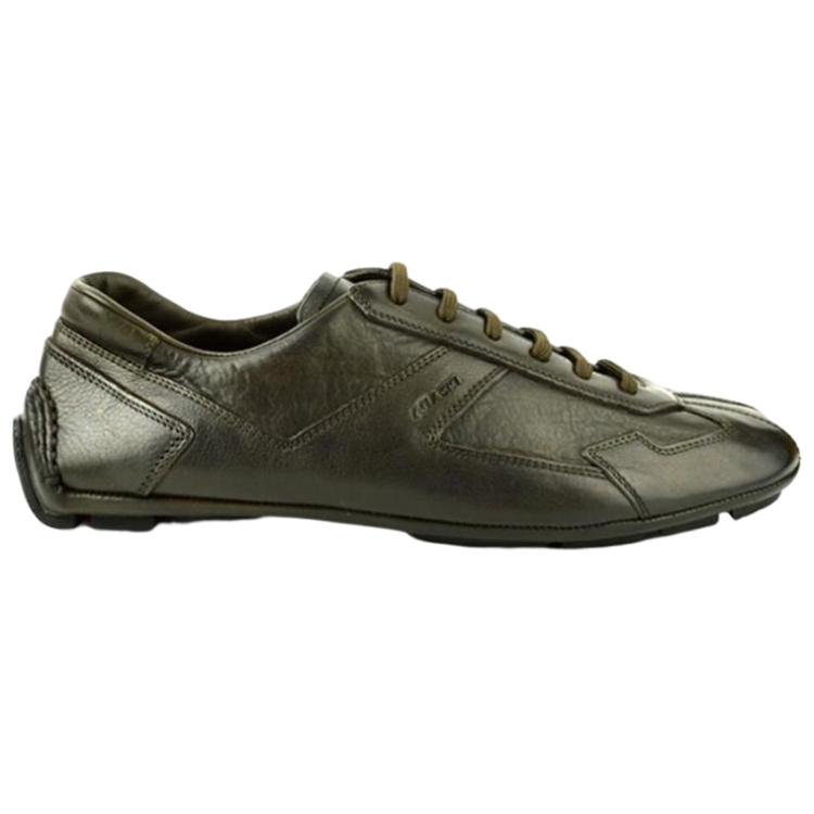 Prada Leather Logo Low Top Sneaker 'Green' 圖 2