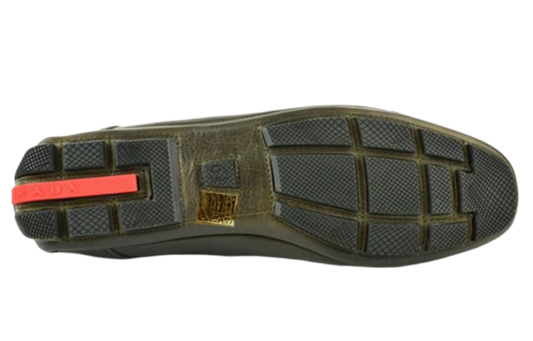 Prada Leather Logo Low Top Sneaker 'Green' 圖 4