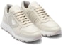 Shop Prada Low-Top Kulit 'Casual Comfort Putih' 2EE390_3LBA_F0K74_F_G000
