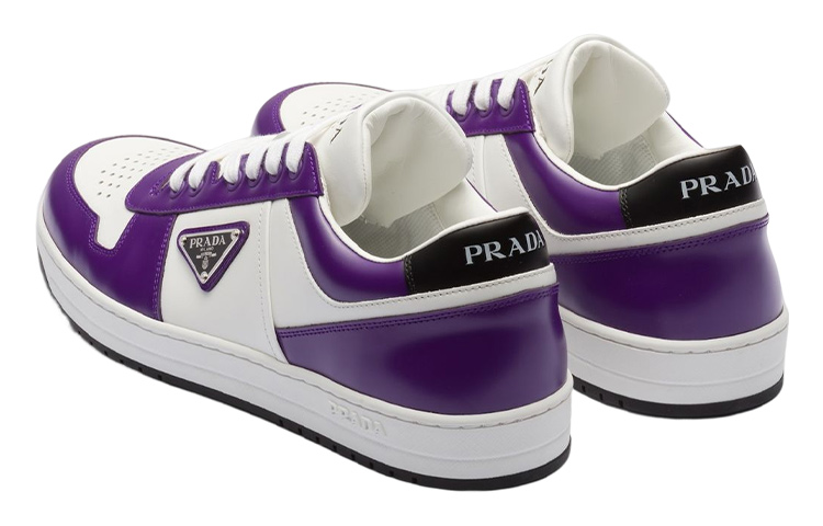 Lookbook Prada Leder Low-Top Schnürschuhe ''Fashion Purple'' 2EE364_3LMS_F0I3C