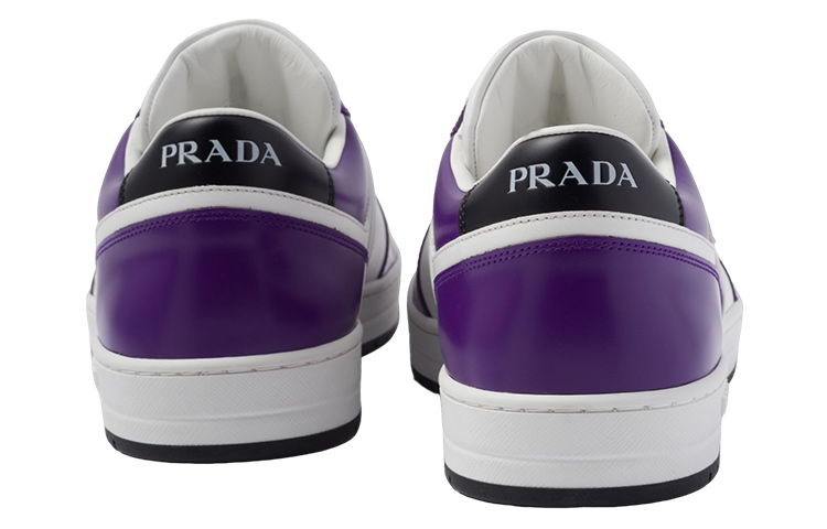 Purchase Prada Leder Low-Top Schnürschuhe ''Fashion Purple'' 2EE364_3LMS_F0I3C