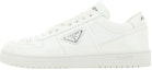 Buy Zapatillas Prada de Cuero Blanco Bajas con Cordones 2EE364_069_F0009