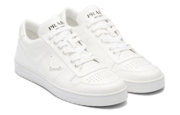 Lookbook Zapatillas Prada de Cuero Blanco Bajas con Cordones 2EE364_069_F0009