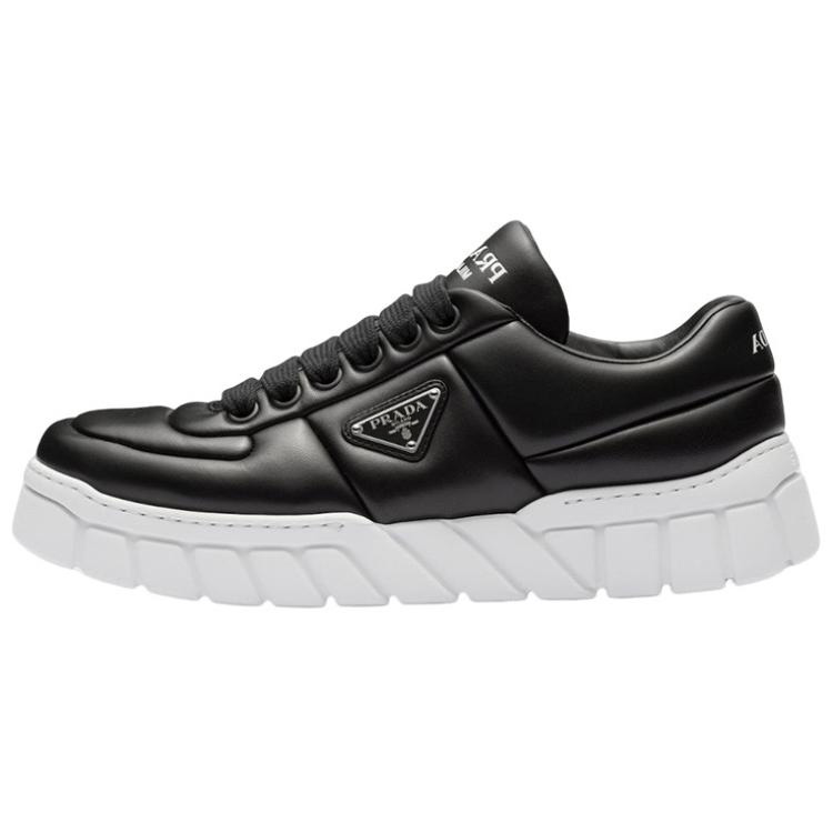 Prada Leather Low-Top Sneaker 'Black White' 2EE386_2DL8_F0632