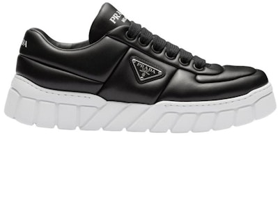 프라다 블랙앤화이트 가죽 로우탑 스니커즈 2EE386_2DL8_F0632 Order 프라다 블랙앤화이트 가죽 로우탑 스니커즈 2EE386_2DL8_F0632