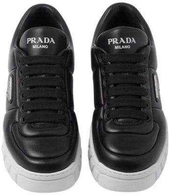 Prada Leather Low-Top Sneaker 'Black White' 2EE386_2DL8_F0632 Shop Prada Leather Low-Top Sneaker 'Black White' 2EE386_2DL8_F0632