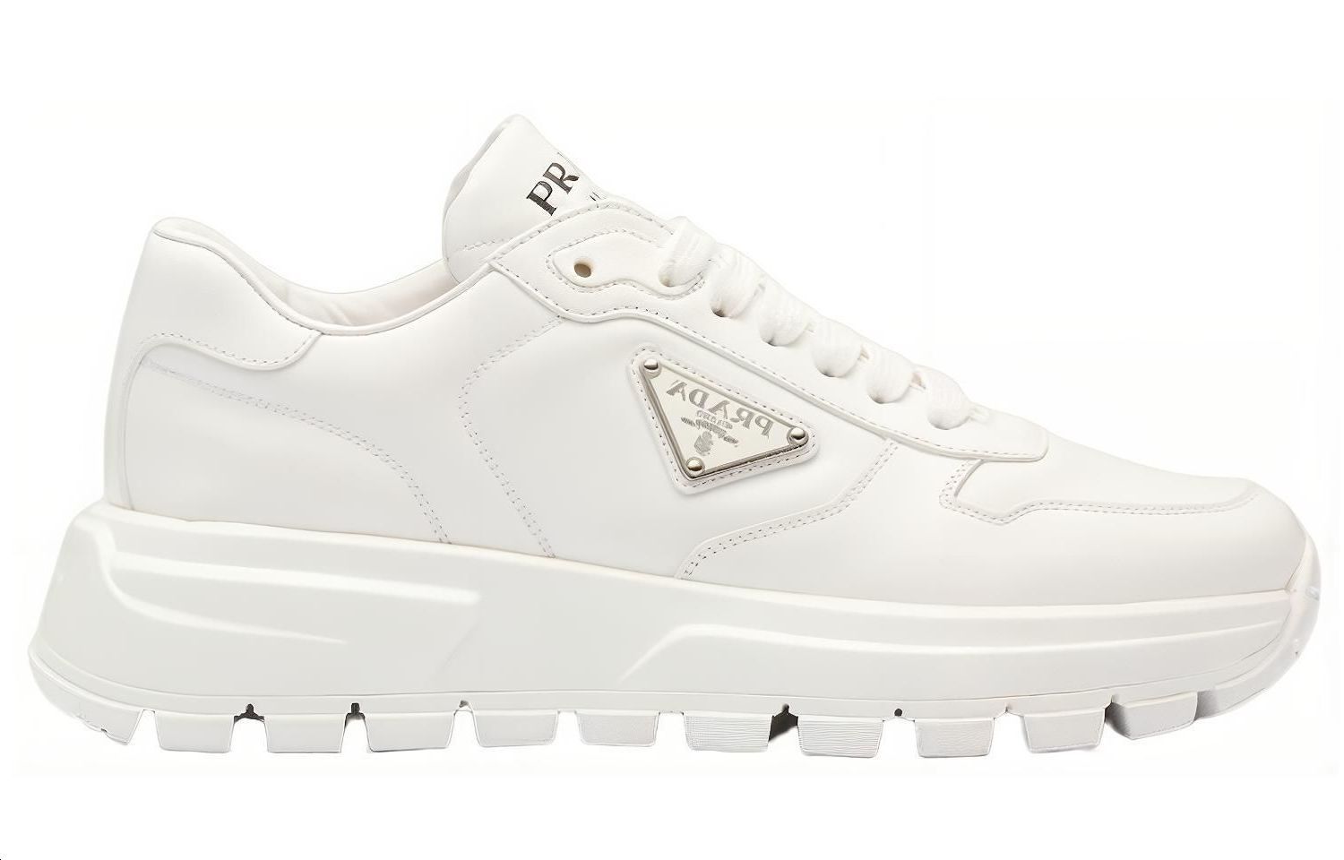 Prada Leather Low-Top Sneaker 'Logo' 圖 2