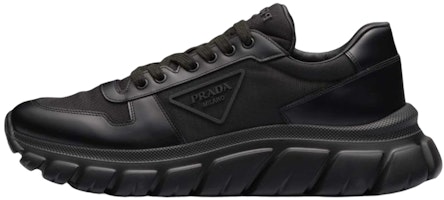 Prada Leather Low-Top Sneakers 'Black Logo' 2EE366_3KZP_F0002 Prada Leather Low-Top Sneakers 'Black Logo' 2EE366_3KZP_F0002