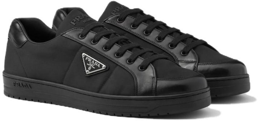 PRADA普拉達 皮革 舒適百搭 低幫 板鞋 男款 黑色 Lookbook PRADA普拉達 皮革 舒適百搭 低幫 板鞋 男款 黑色