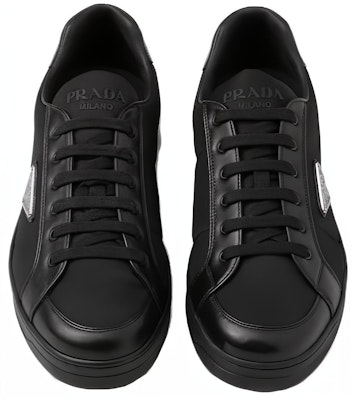 PRADA普拉達 皮革 舒適百搭 低幫 板鞋 男款 黑色 Purchase PRADA普拉達 皮革 舒適百搭 低幫 板鞋 男款 黑色