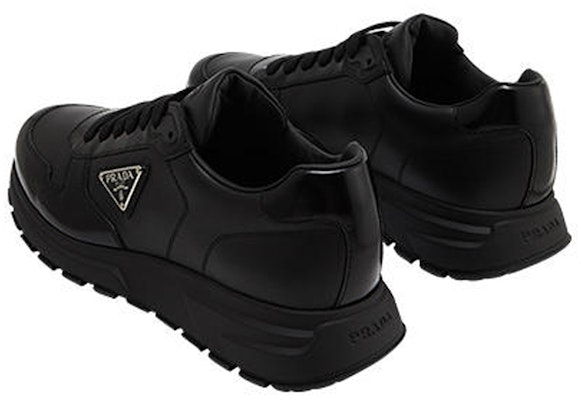 Prada Leather Low‑Top Sneaker 'Black Triangle Logo'  2EE369_3LKI_F0002_F_G000 - 2EE369_3LKI_F0002_F_G000 - Novelship