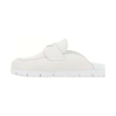 Prada Leather Mules 'White'