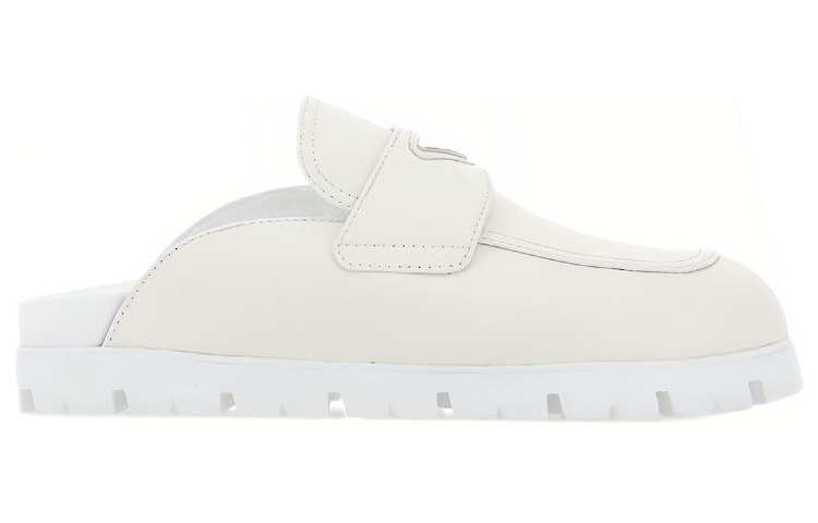 Prada Leather Mules 'White' 圖 2
