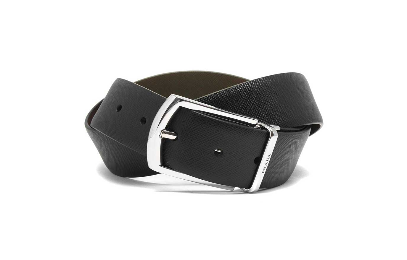 PRADA Leather Pin Buckle Belt - 3.5cm 2CC468053F00XF