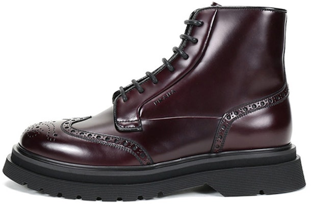Prada Leather Platform Ankle Boots 'Dark Burgundy' 2TE138_B4L_F0397 Buy Prada Leather Platform Ankle Boots 'Dark Burgundy' 2TE138_B4L_F0397