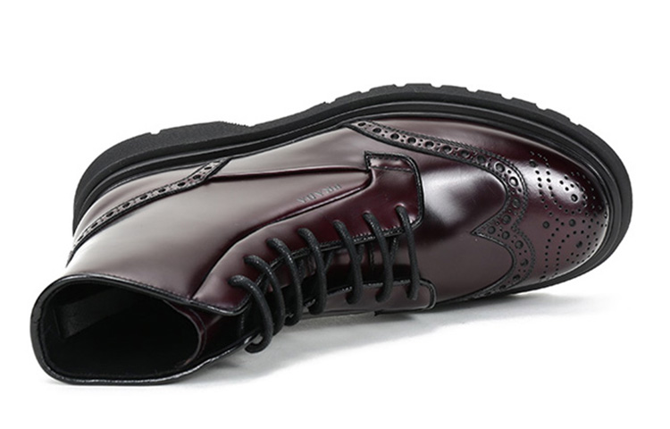 Purchase Prada Leather Platform Ankle Boots 'Dark Burgundy' 2TE138_B4L_F0397