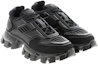 Lookbook Prada Leder Plateau Sneaker ''Stoßdämpfung Schwarz'' 2EG293_3KZU_F0008