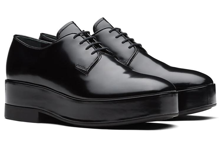 Lookbook Zapatillas Plataforma de Cuero Prada 'Negro' 2EG379_LVN_F0002_F_X021