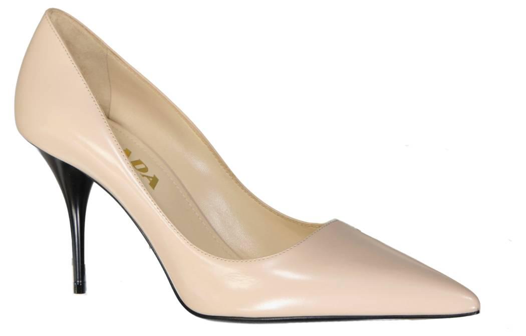 Prada Leather Pumps 'Beige'