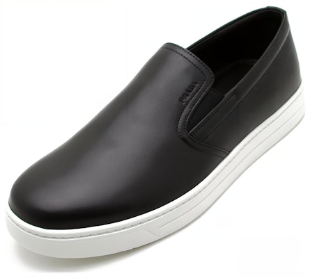 Prada Leather Round-Toe Flat Low-Top Sneakers 'Black' 4D2733_3O9U_F0632 Order Prada Leather Round-Toe Flat Low-Top Sneakers 'Black' 4D2733_3O9U_F0632