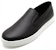 Prada Kasut Kulit Rata Low-Top Hujung Bulat 'Hitam' 4D2733_3O9U_F0632
