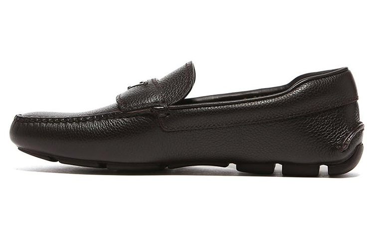 Buy Prada Leather Round-Toe Low 'Black' 2DD127F_3F0P_F0002
