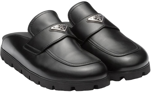 Prada Sandal Mules Kulit Hitam Fashion Terbaru 2S2956_8NQ_F0002_F_G000 Lookbook Prada Sandal Mules Kulit Hitam Fashion Terbaru 2S2956_8NQ_F0002_F_G000