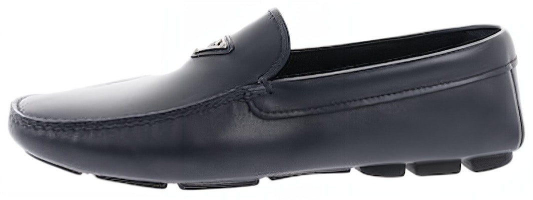 普拉达蓝色圆头皮革便鞋 '舒适多功能休闲' 2DD172_A21_F0216 Buy 普拉达蓝色圆头皮革便鞋 '舒适多功能休闲' 2DD172_A21_F0216