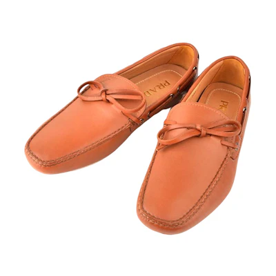 Prada Leather Round Toe 'Light Brown'