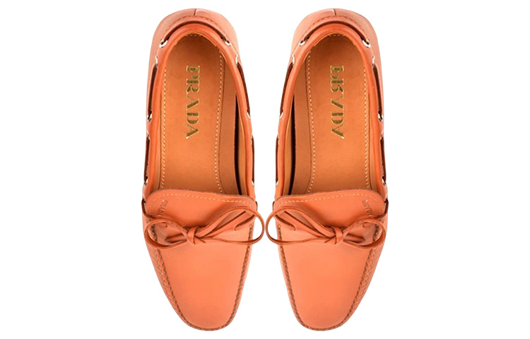 Prada Leather Round Toe 'Light Brown' 圖 4