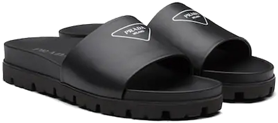 Sandal Kulit Prada 'Hitam' 2X3060_A21_F0002 Lookbook Sandal Kulit Prada 'Hitam' 2X3060_A21_F0002