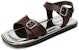 Sandal Kulit Prada 'Coklat Gelap' 2X3071_3LJ9_F0659_F_G001