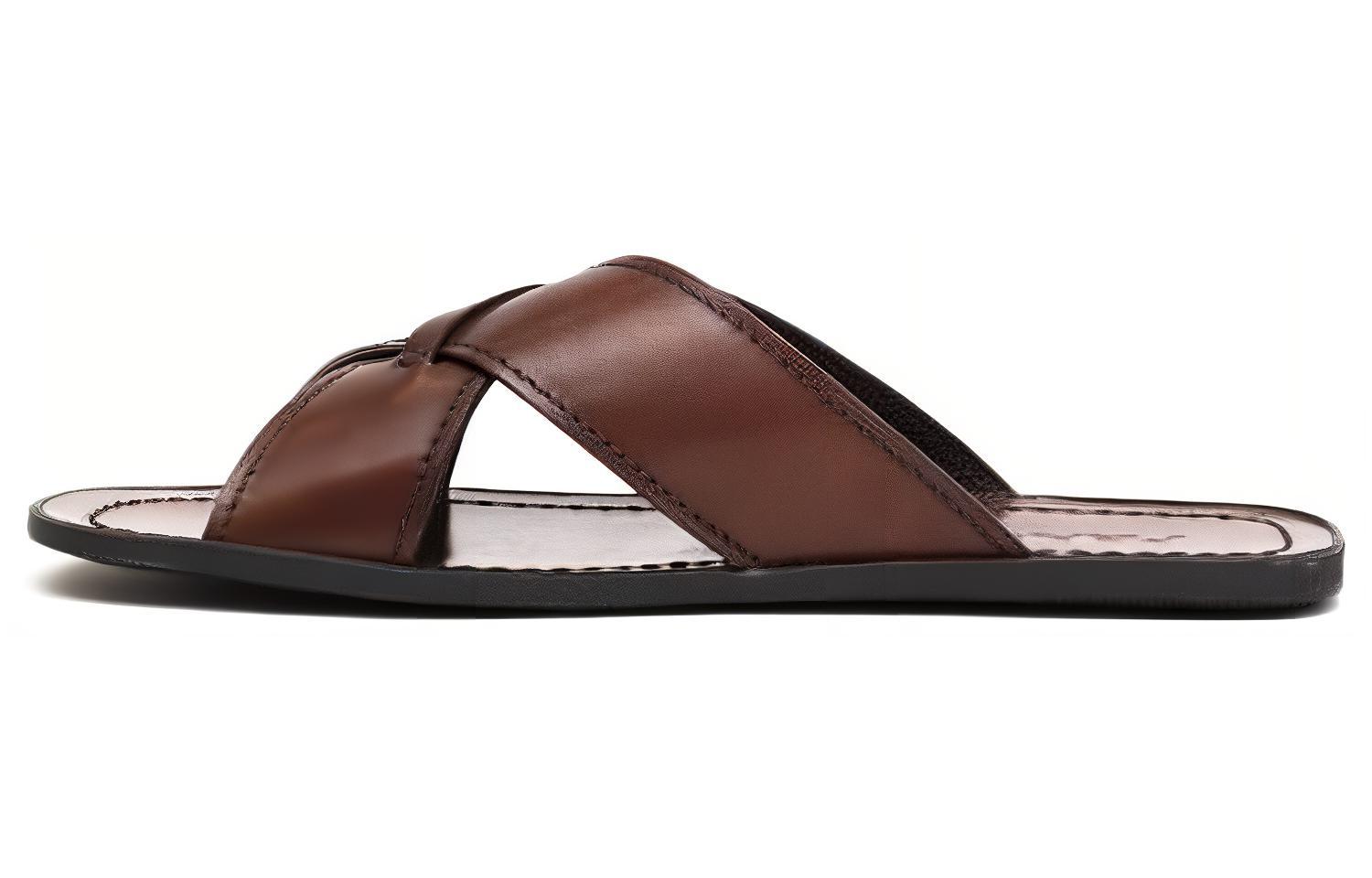 Prada Leather Slide 'Fashion Brown'