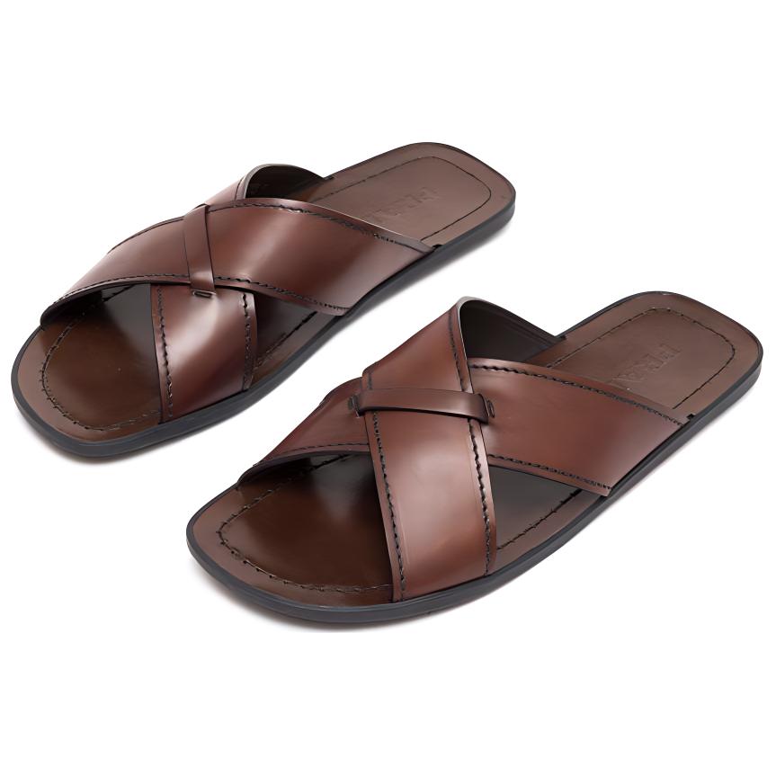 Prada Leather Slide 'Fashion Brown' 圖 3
