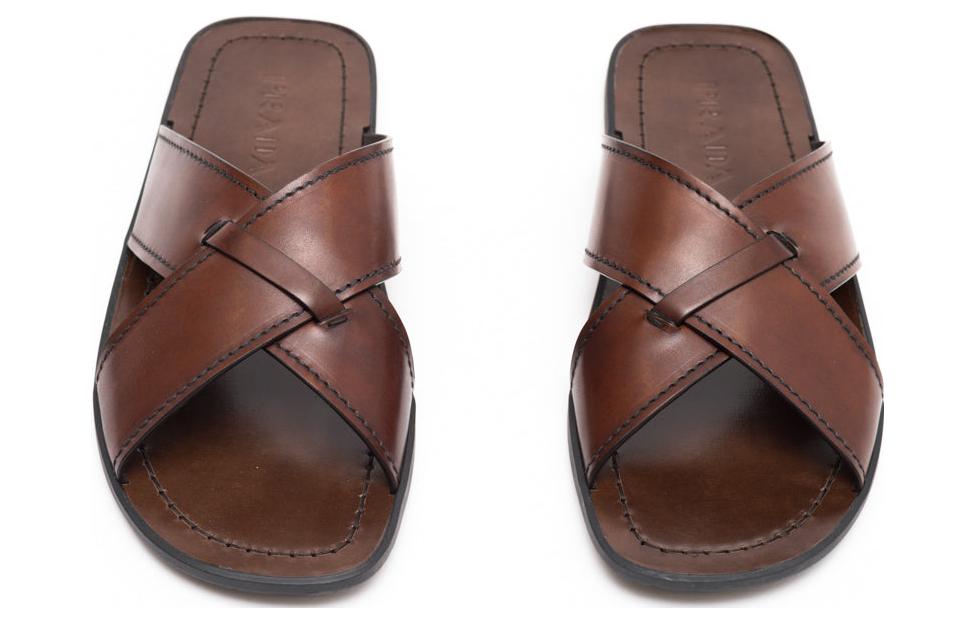 Prada Leather Slide 'Fashion Brown' 圖 4