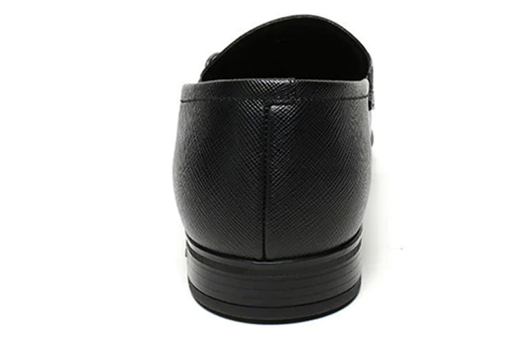 Prada Leather Slip-On 'Black' 圖 5