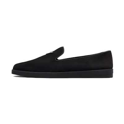Prada Leather Slip-On 'Black'