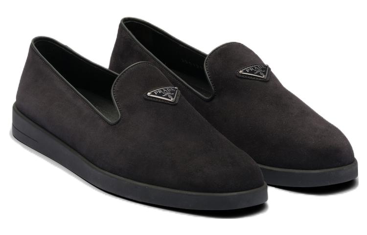 Lookbook 프라다 블랙 레더 슬립온 슈즈 2DG121_103_F0002