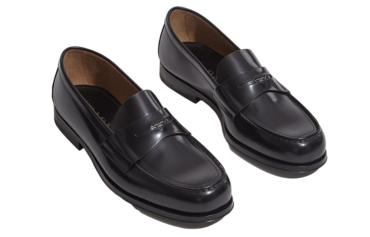 Order Prada Brushed Leather Loafer 'Black' 2DB201_055_F0002
