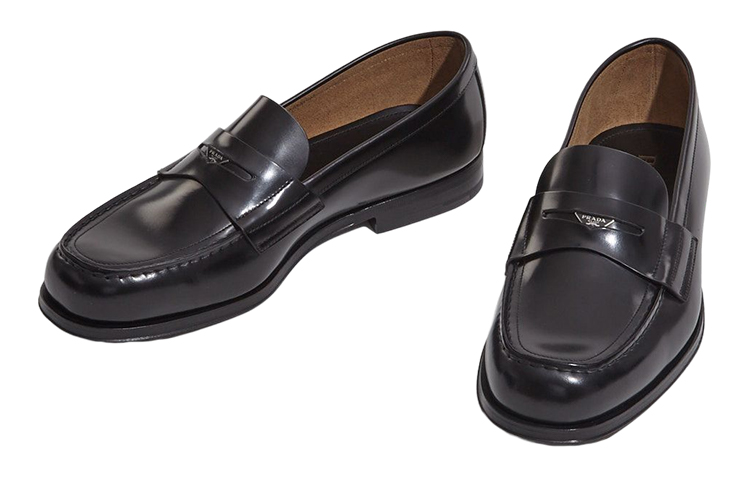 Lookbook Prada Brushed Leather Loafer 'Black' 2DB201_055_F0002