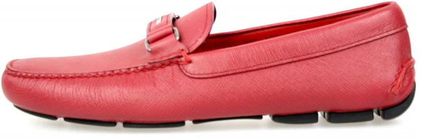 Prada Leather Slip-On Sneakers 'Red' 2DD102_053_F0041 Prada Leather Slip-On Sneakers 'Red' 2DD102_053_F0041