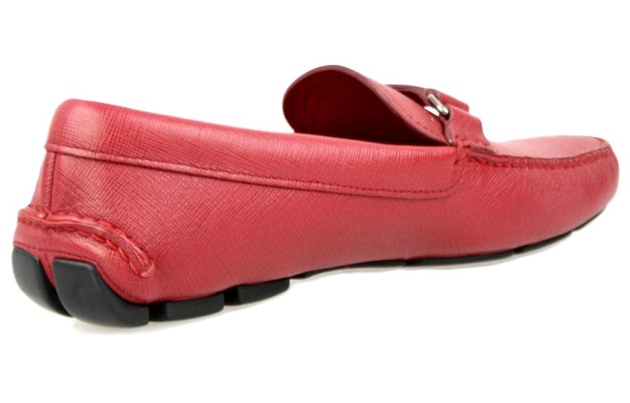 Purchase Sneakers Slip-On Kulit Prada 'Merah' 2DD102_053_F0041