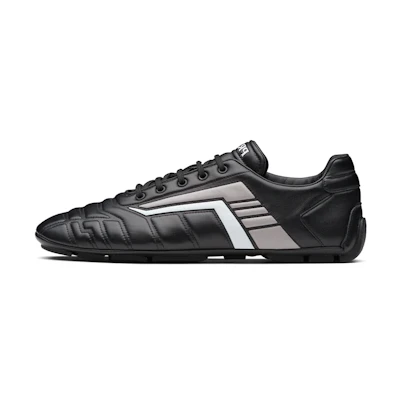 Prada Leather Sneaker 'Black'