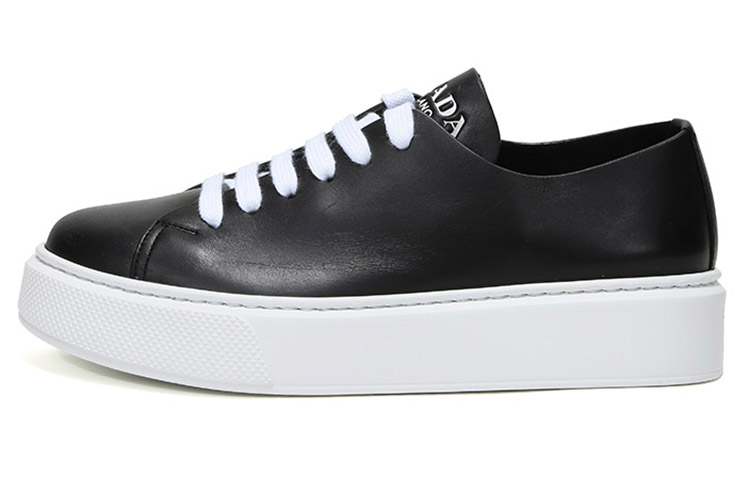 Buy Prada Sepatu Kulit 'Hitam Putih' 4E3420_3A6F_F0967