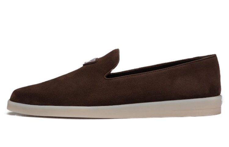 Prada Leather Sneaker 'Dark Brown' 2DG121_103_F0003