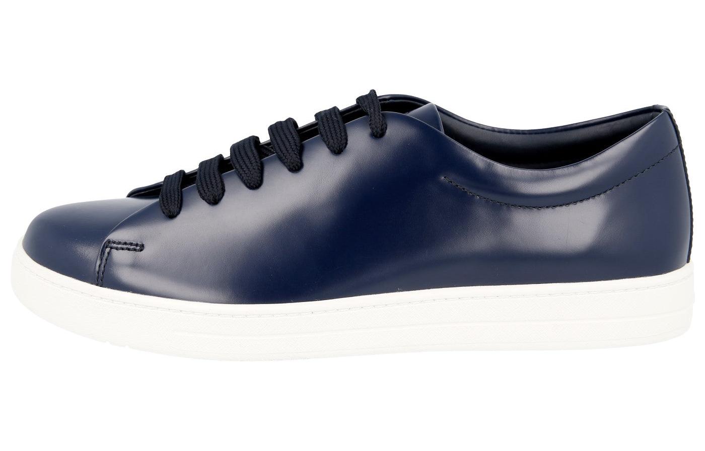 Prada Leather Sneakers 'Blue'