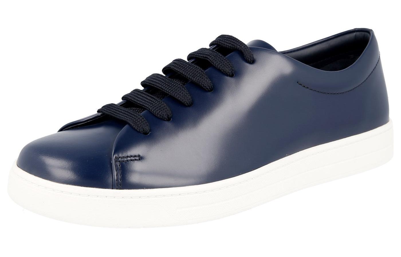 Prada Leather Sneakers 'Blue' 圖 2