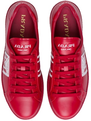 Prada Kasut Kulit 'Merah' 4E3544_3L8Y_F0976 Shop Prada Kasut Kulit 'Merah' 4E3544_3L8Y_F0976